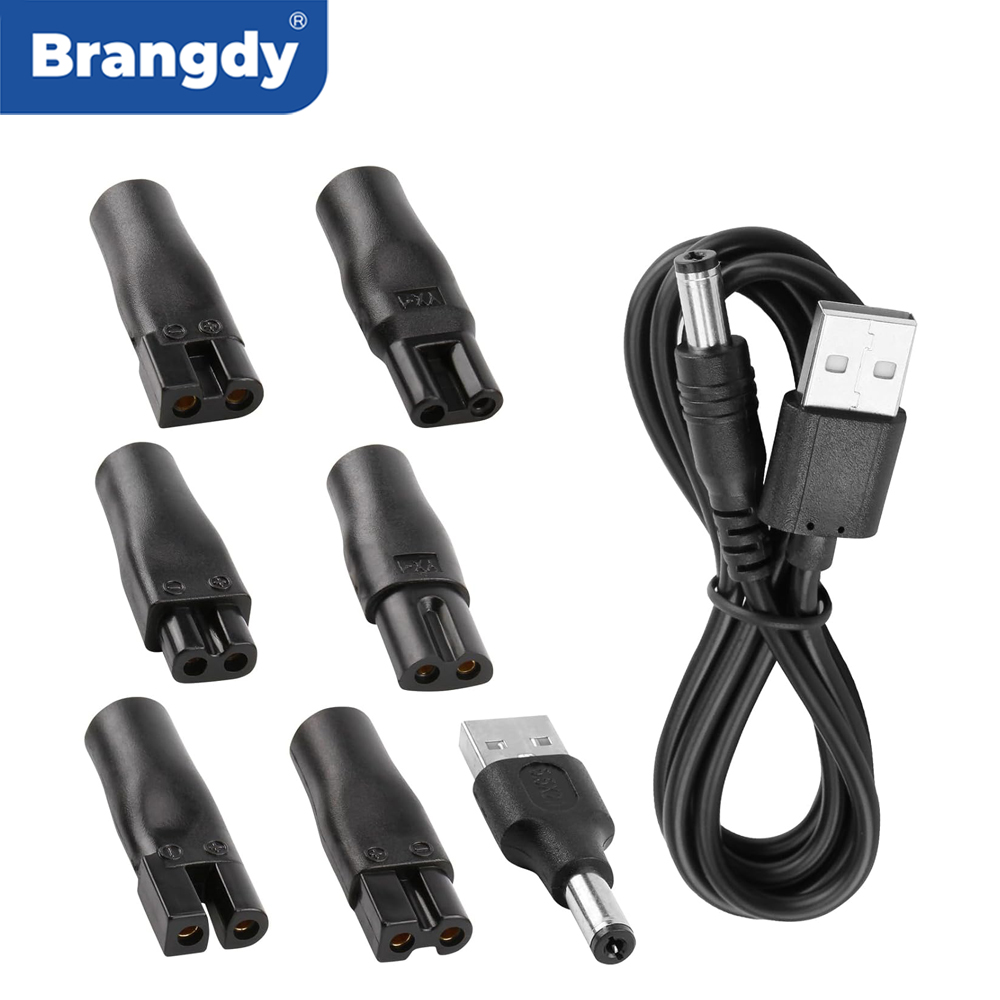 Beard Trimmer - Brangdy 8 PCS 교체용 전원 코드