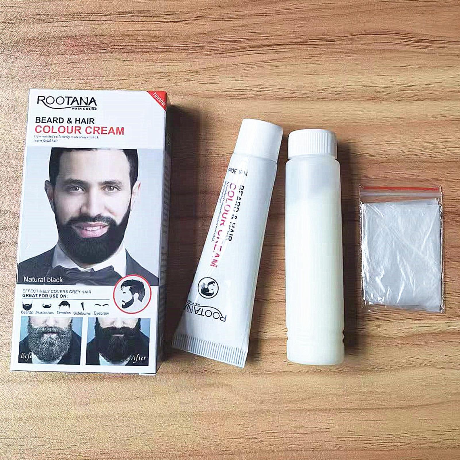 Shaving Cream - 남성용 수염 염색약 60ML 콧수염 염색제