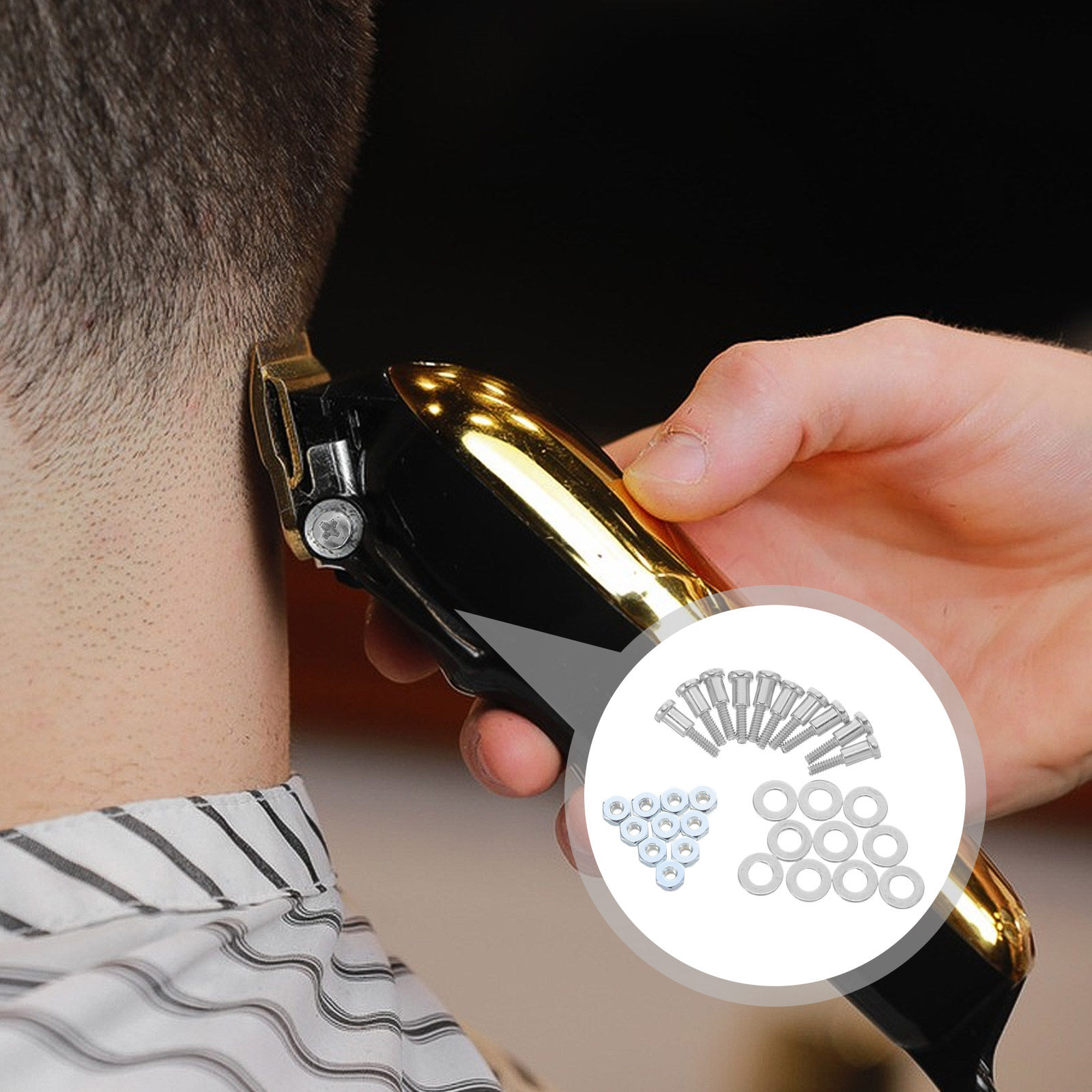 Hair Clipper - 10세트 헤어 트리머 조절 나사, 고정