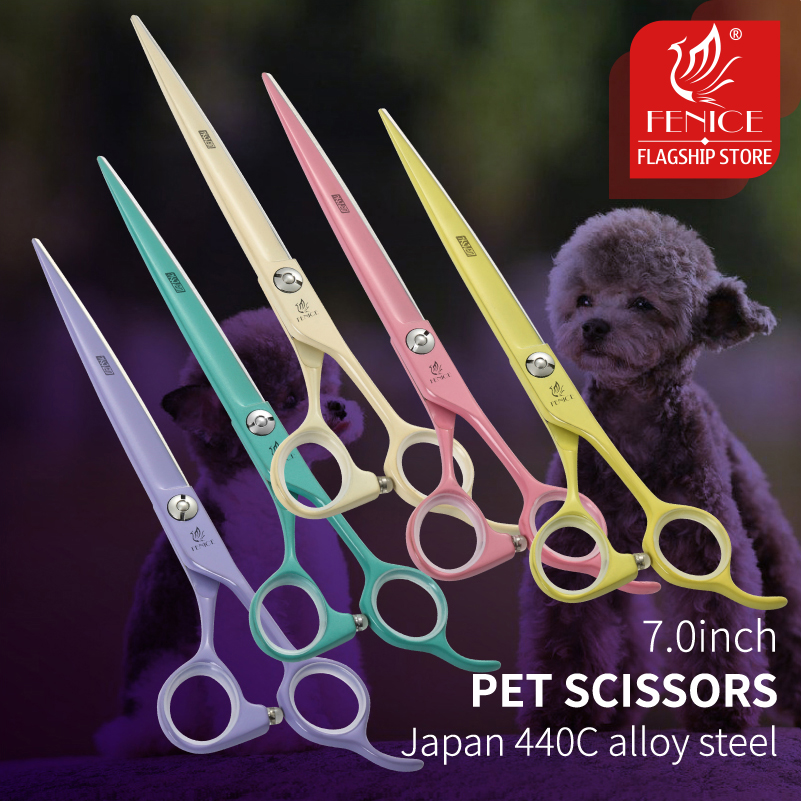 Grooming Scissors - Fenice Jp440c 다채로운 전문 애완 동물