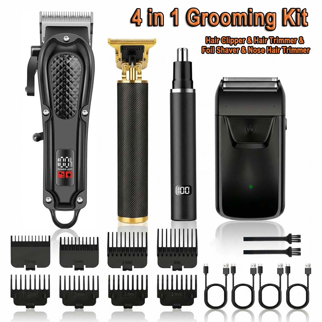 Grooming Kit - 4가지 기능이 하나로 합쳐진 남성용 헤어