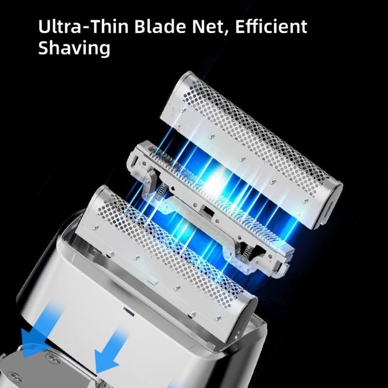 Mens Grooming Travel Kit - AT28-USB 충전식 남성용 습식/건식 전기 면도기,