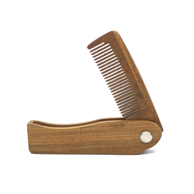 Men'S Grooming Hairstyles - 접이식 녹색 백단향 수염 및 머리