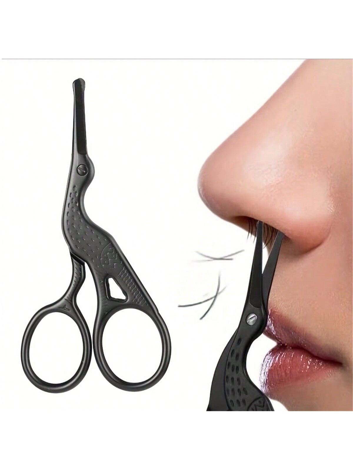 Nose Trimmer - 코털 가위, 스테인레스 스틸 둥근 팁