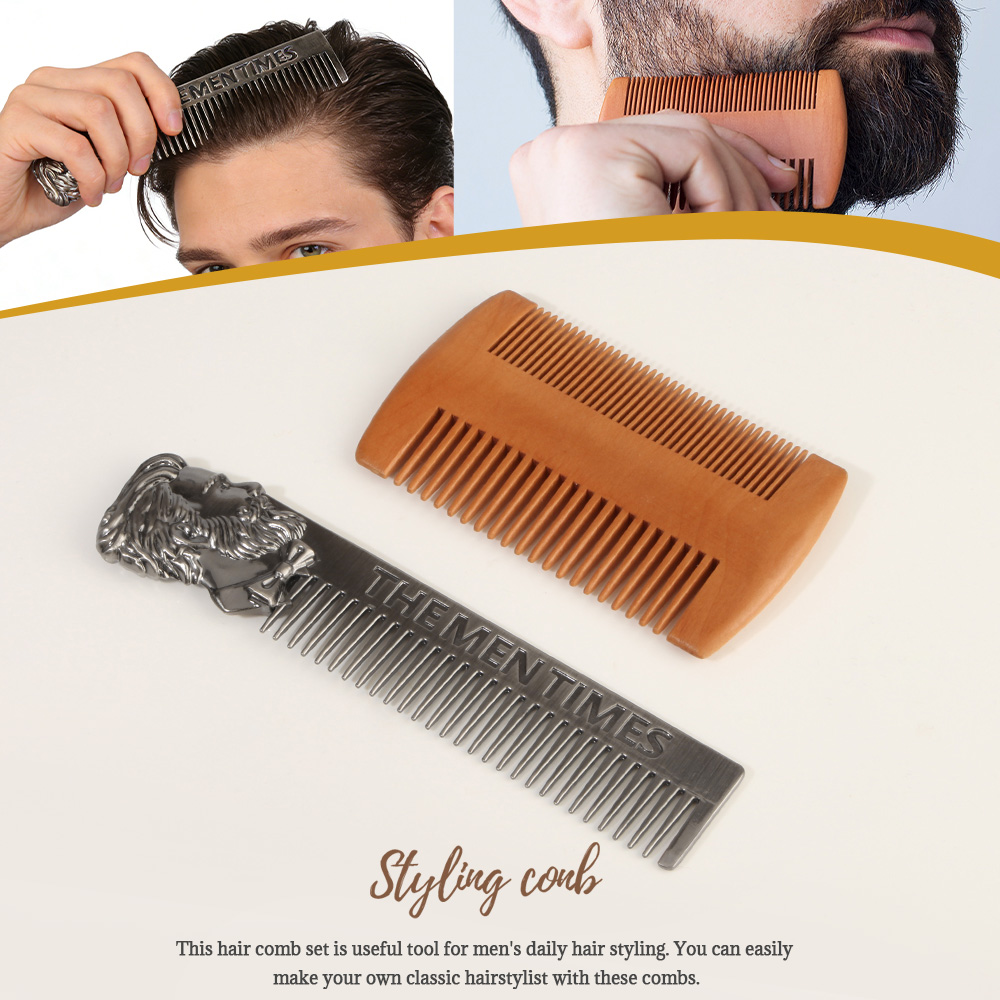 Men'S Grooming Hairstyles - 남성용 빈티지 수염 & 헤어 빗