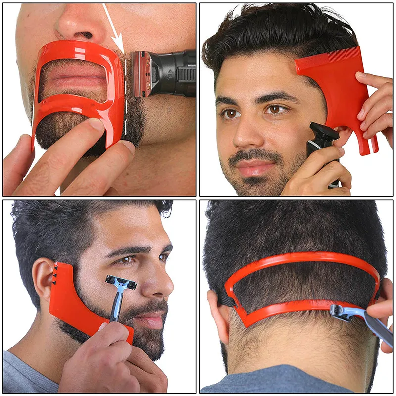 2/4Pcs 남자의 수염 빗 헤어 트리머 플라스틱 남자 - Beard Trimmer 리뷰 및 가격