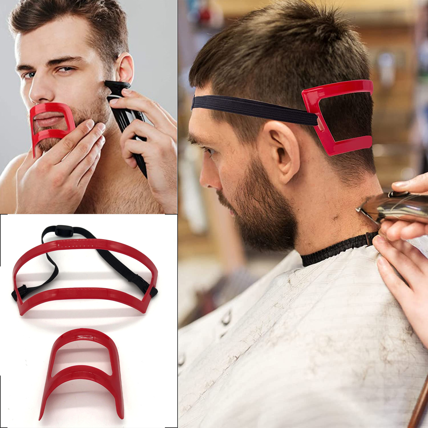 2/4Pcs 남자의 수염 빗 헤어 트리머 플라스틱 남자 - Beard Trimmer 리뷰 및 가격