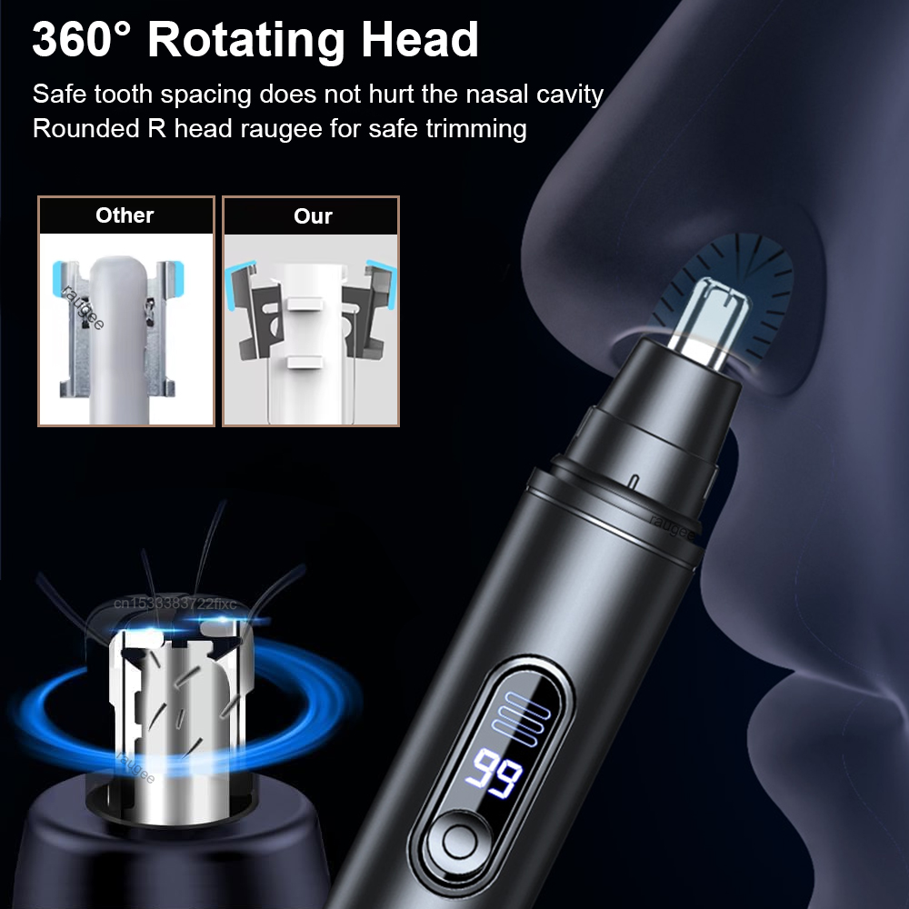 남성용 전기 코털 제거기 휴대용 코 및 귀털 제거기 U - Nose Trimmer 리뷰 및 가격