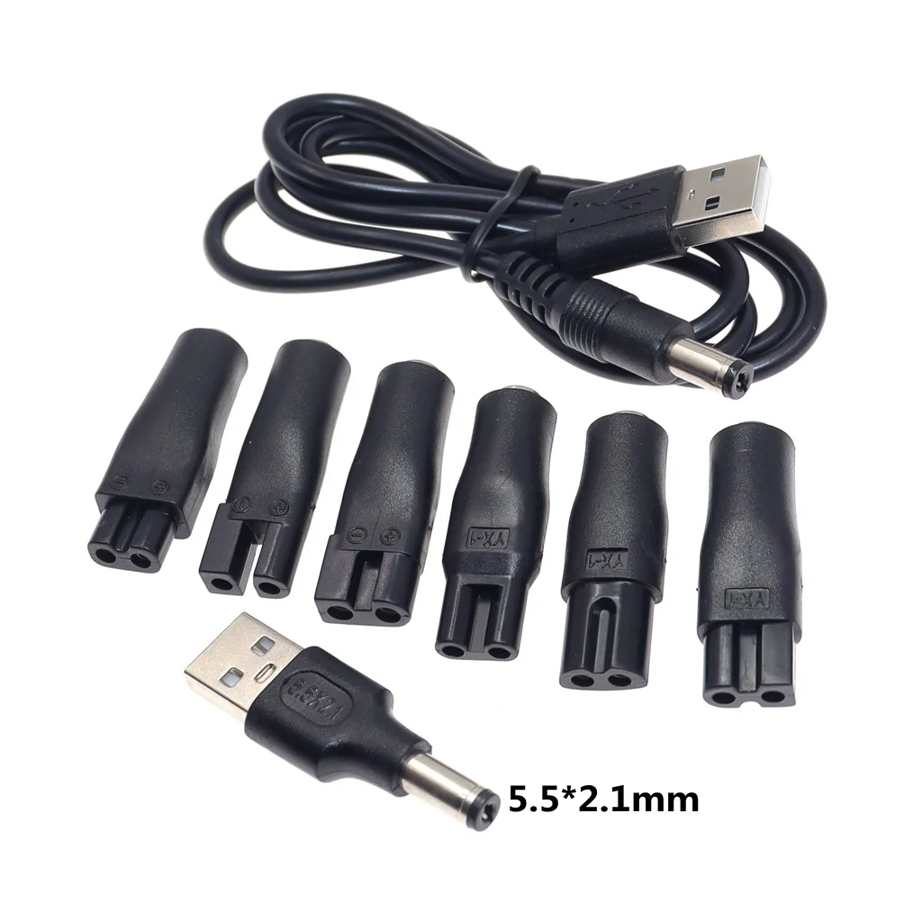 8PCS 교체용 전원 코드 5V 충전기 USB 어댑터  - Beard Trimmer 리뷰 및 가격