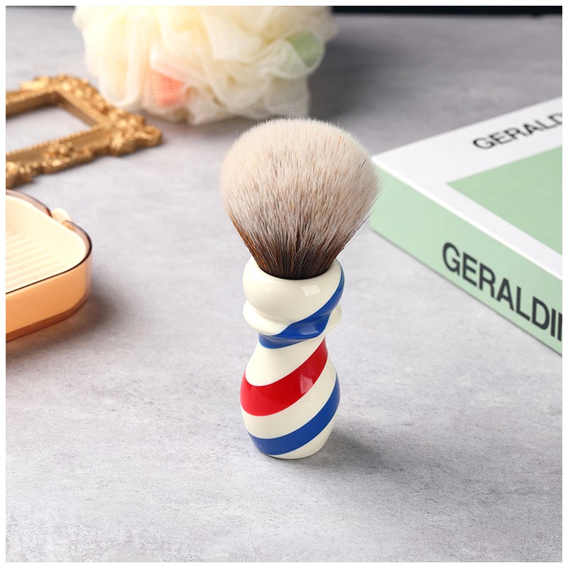 야키 바버 폴 스타일 면도 브러시, 24mm, 남성용, - Men'S Grooming Hairstyles 리뷰 및 가격