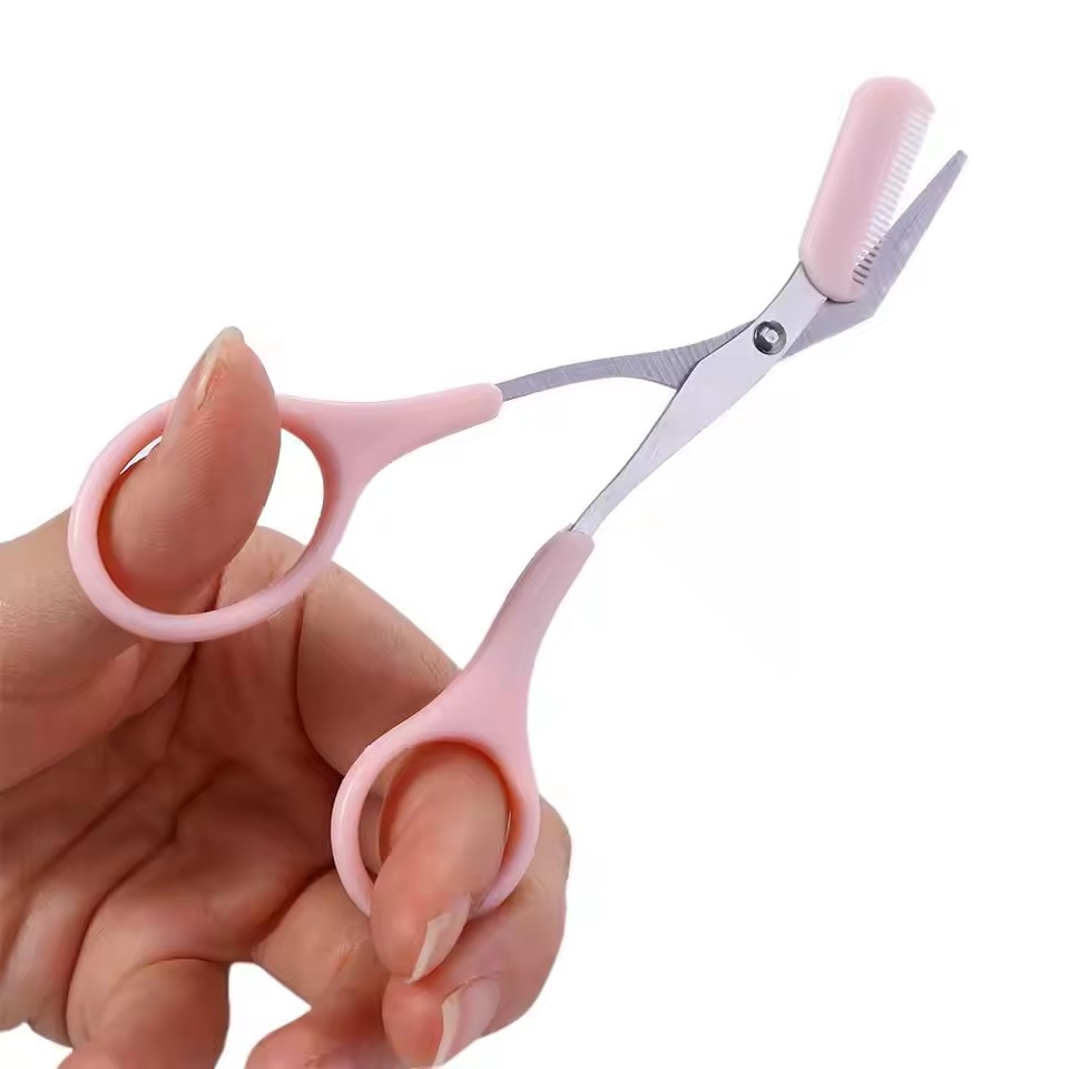 안전한 눈썹 가위(빗 포함) 스테인리스 스틸 속눈썹 트 - Electric Razor 리뷰 및 가격