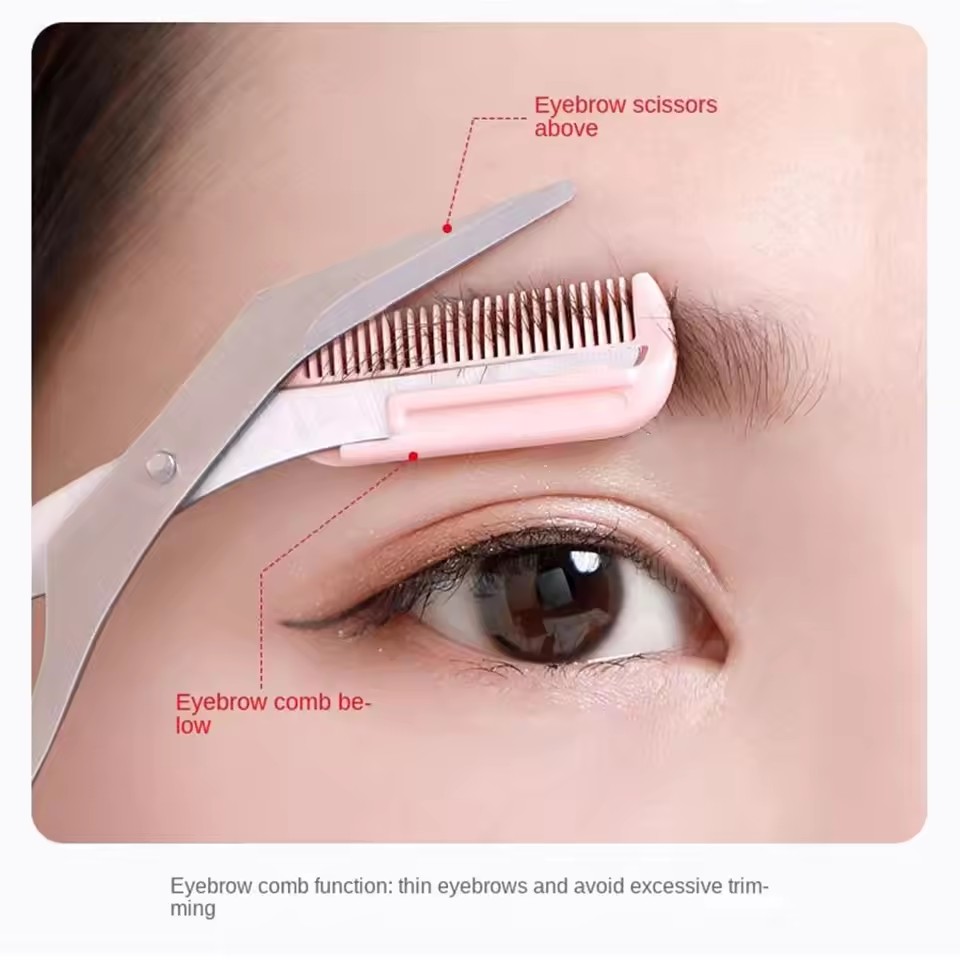 안전한 눈썹 가위(빗 포함) 스테인리스 스틸 속눈썹 트 - Electric Razor 리뷰 및 가격