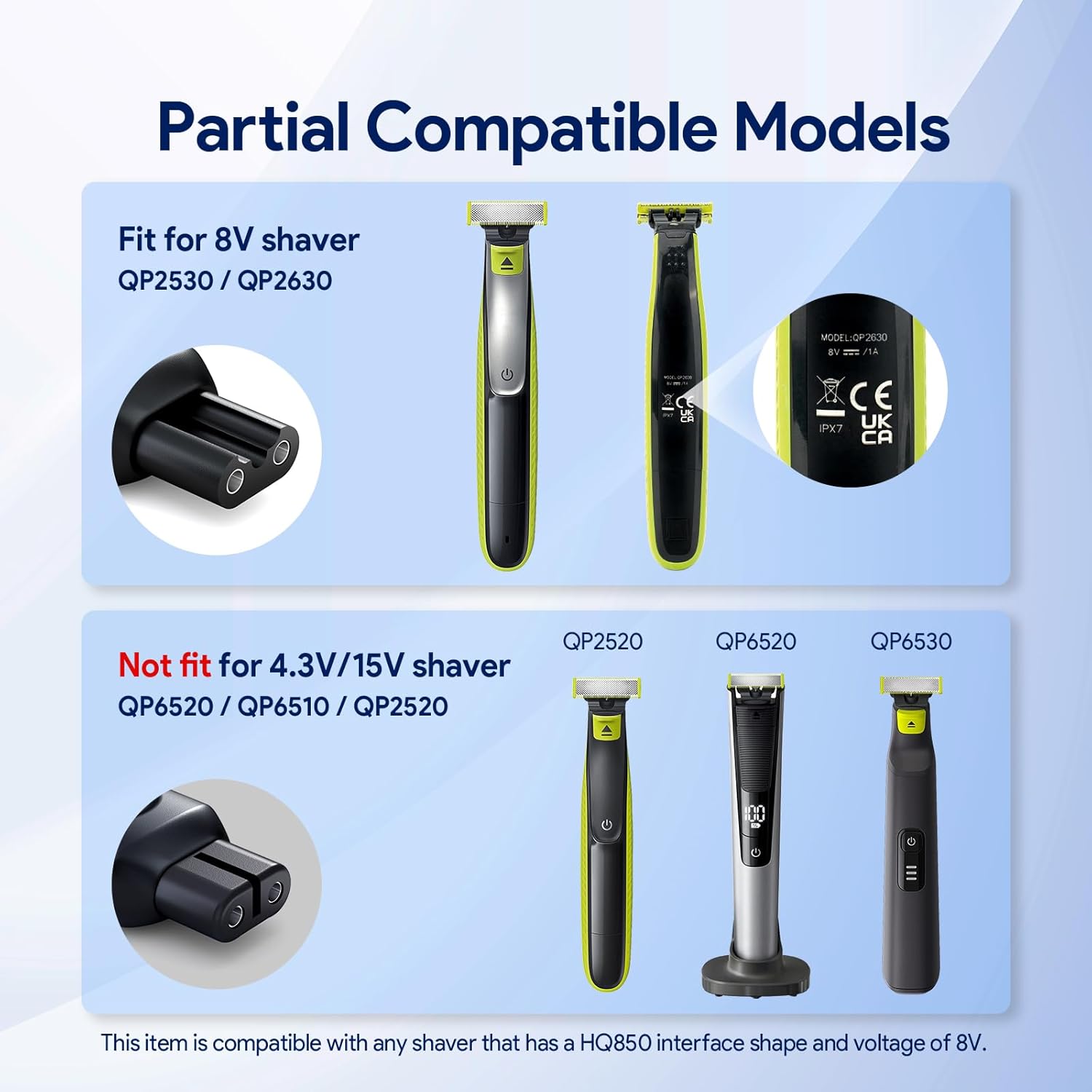 필립스 노렐코 원블레이드 QP2630 QP2530, 전 - Electric Shaver Rotary 리뷰 및 가격