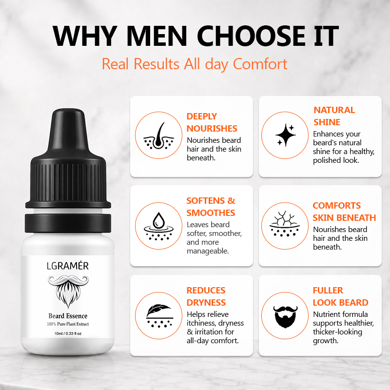 남성용 수염 성장 세럼은 얼굴 모낭에 영양을 공급하고  - Beard Oil 리뷰 및 가격