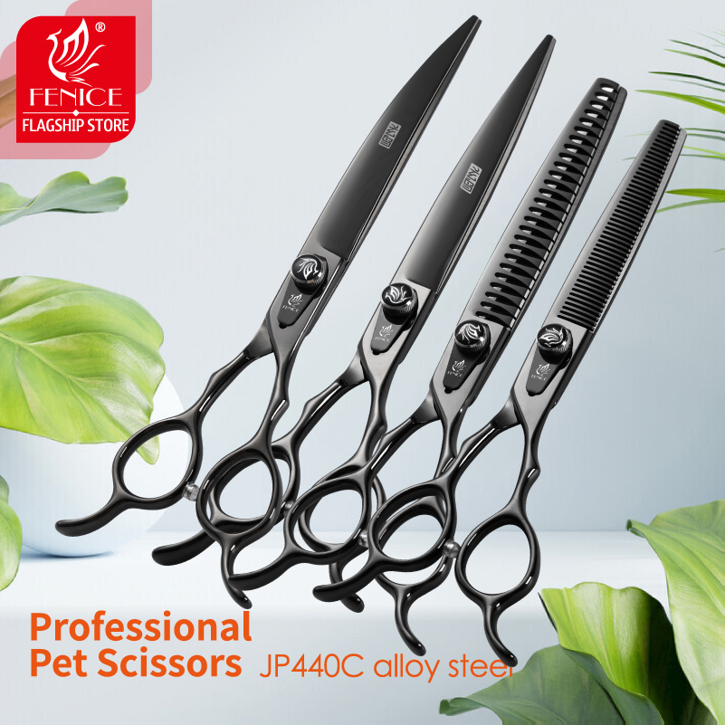 페니체 JP440C 스틸 전문가용 블랙 애견 미용 가위 - Grooming Scissors 리뷰 및 가격