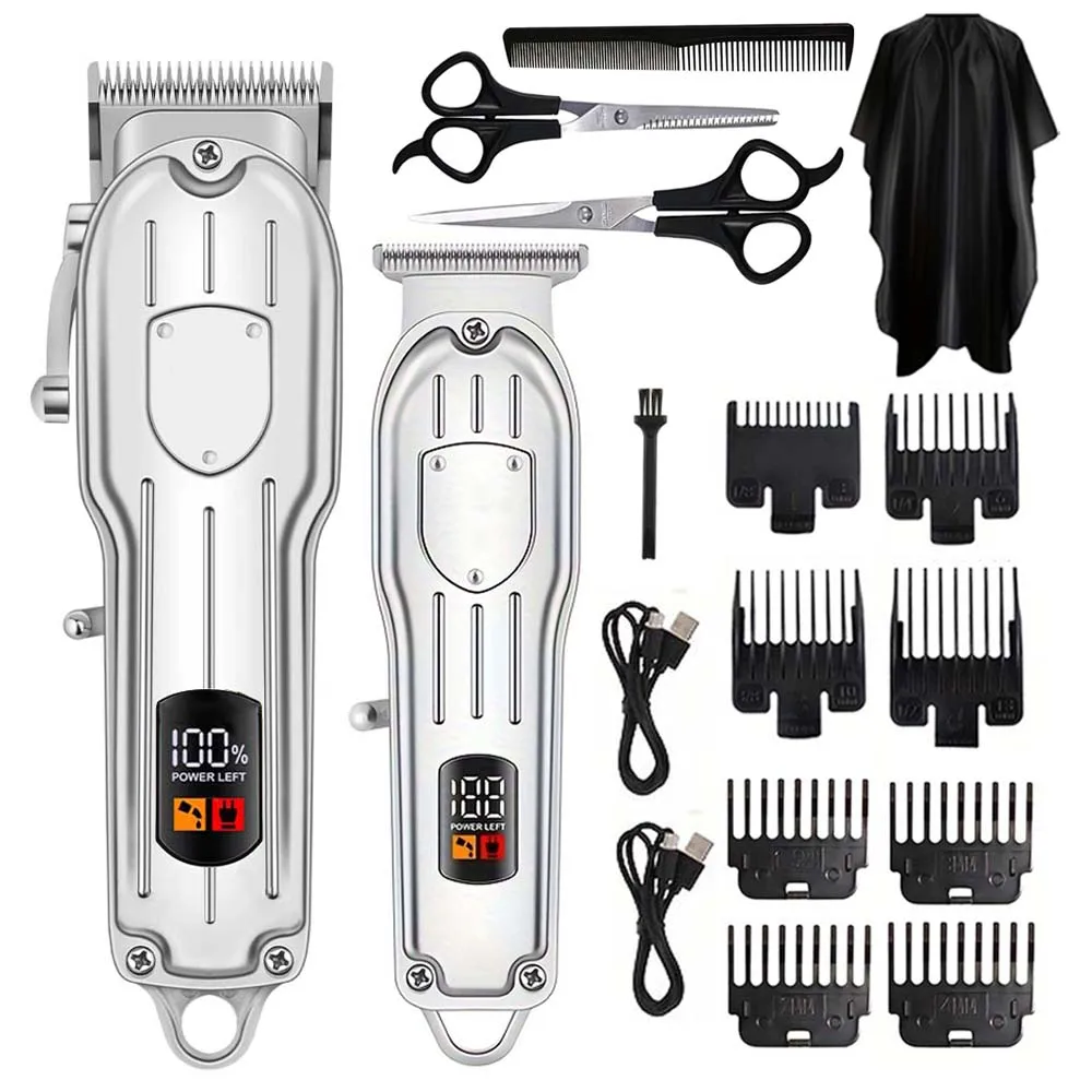전기 헤어 클리퍼 디지털 디스플레이 다기능 가정용 헤어 - Grooming Kit 리뷰 및 가격