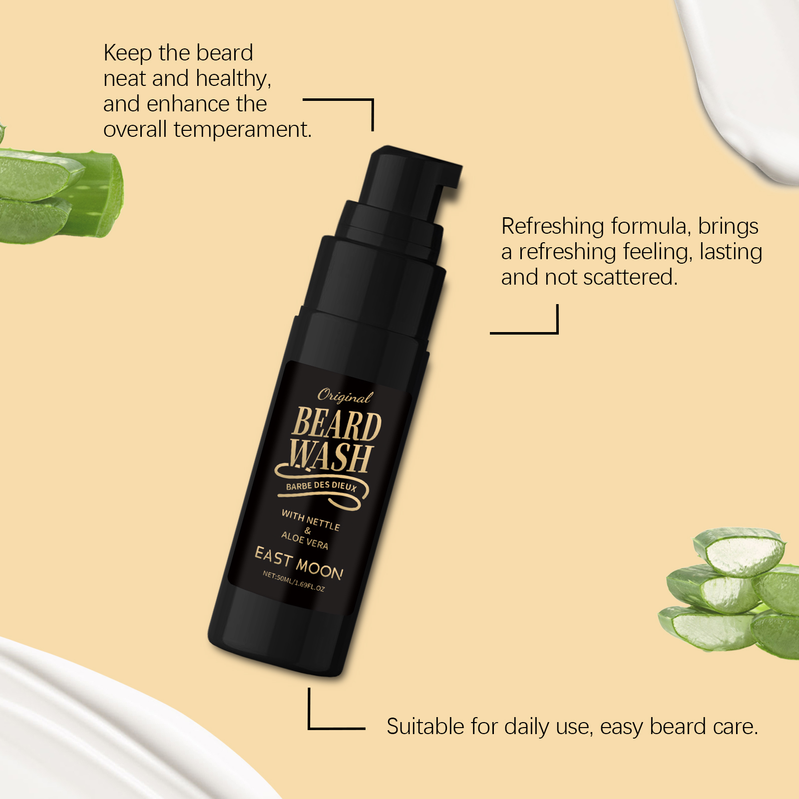 50ML 남성용 버블 비어드 워시 젤 모이스춰라이징 비 - Beard Oil 리뷰 및 가격