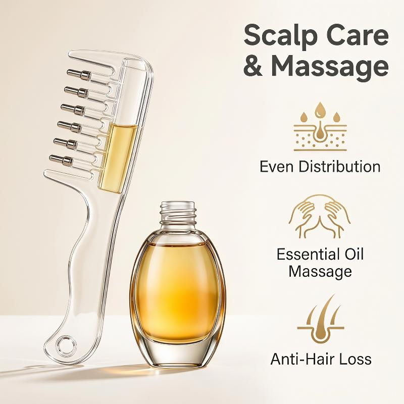 유니섹스 에센셜 오일 도포 마사지 빗, 내장형 액체 저 - Beard Oil 리뷰 및 가격