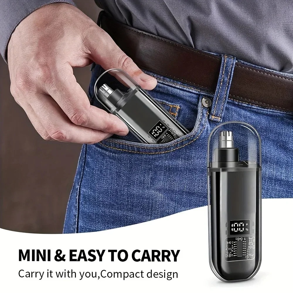 남성용 코 귀털 트리머 USB 고속 충전 휴대용 컴팩트 - Nose Trimmer 리뷰 및 가격